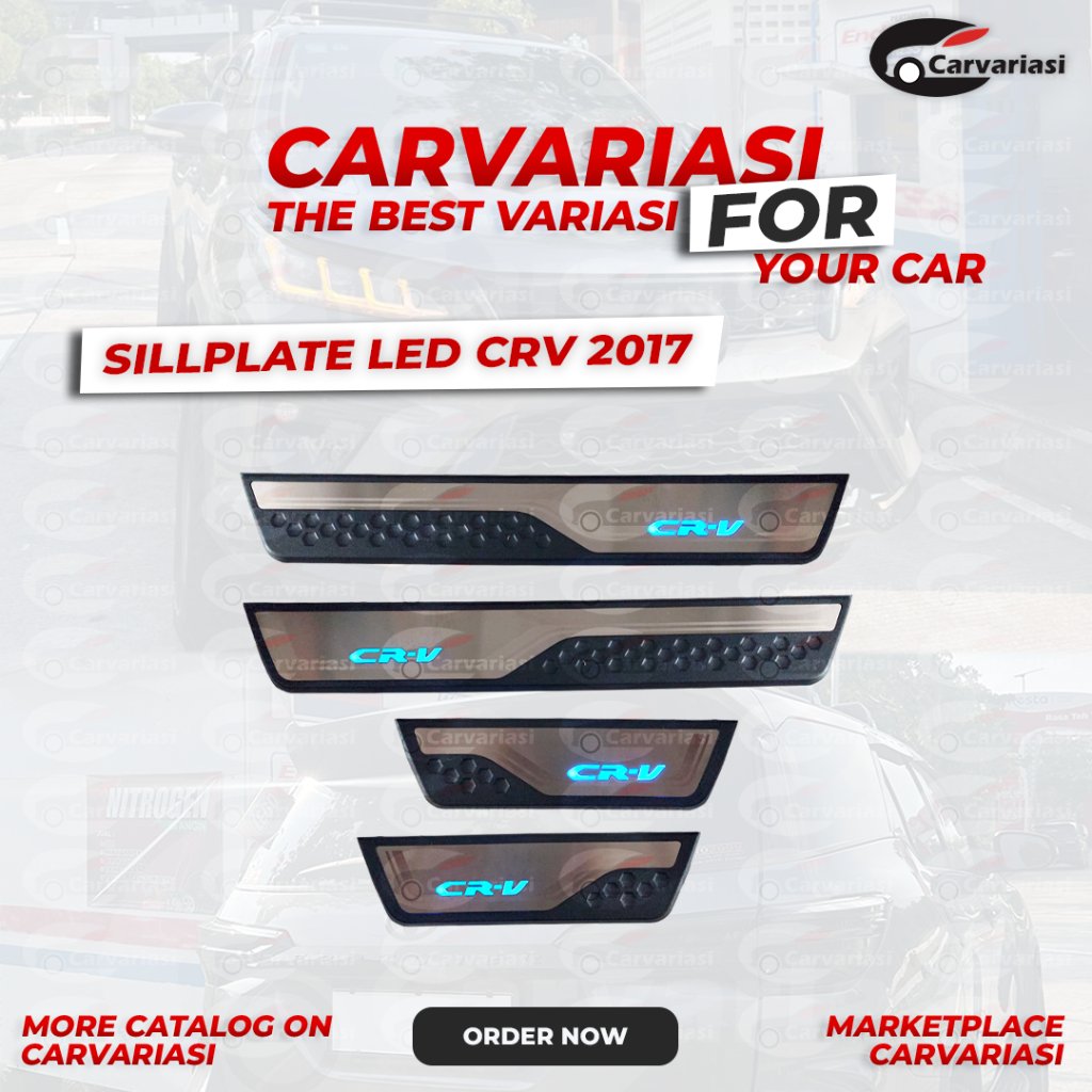 Sillplate LED CRV 2017 Carvariasi Lampu Step Mobil LED BLUE Sill Plate CRV 2017