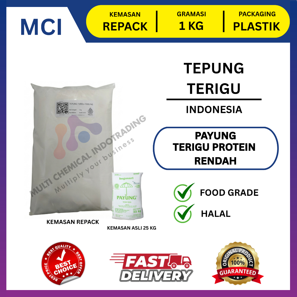 TERIGU PAYUNG / TEPUNG TERIGU PAYUNG BOGASARI || 1 KG