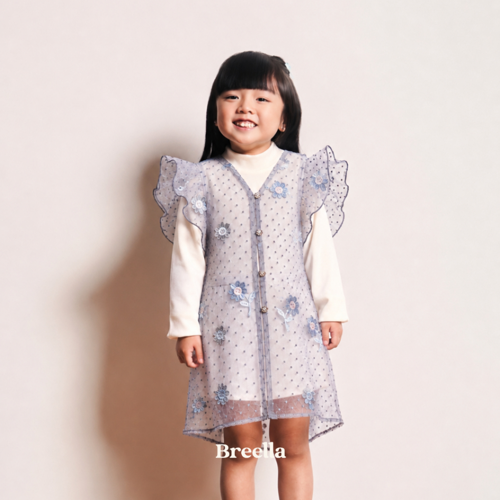 Breella Mira Organza Outer Anak Perempuan – Outer Anak Perempuan 3–8 Tahun