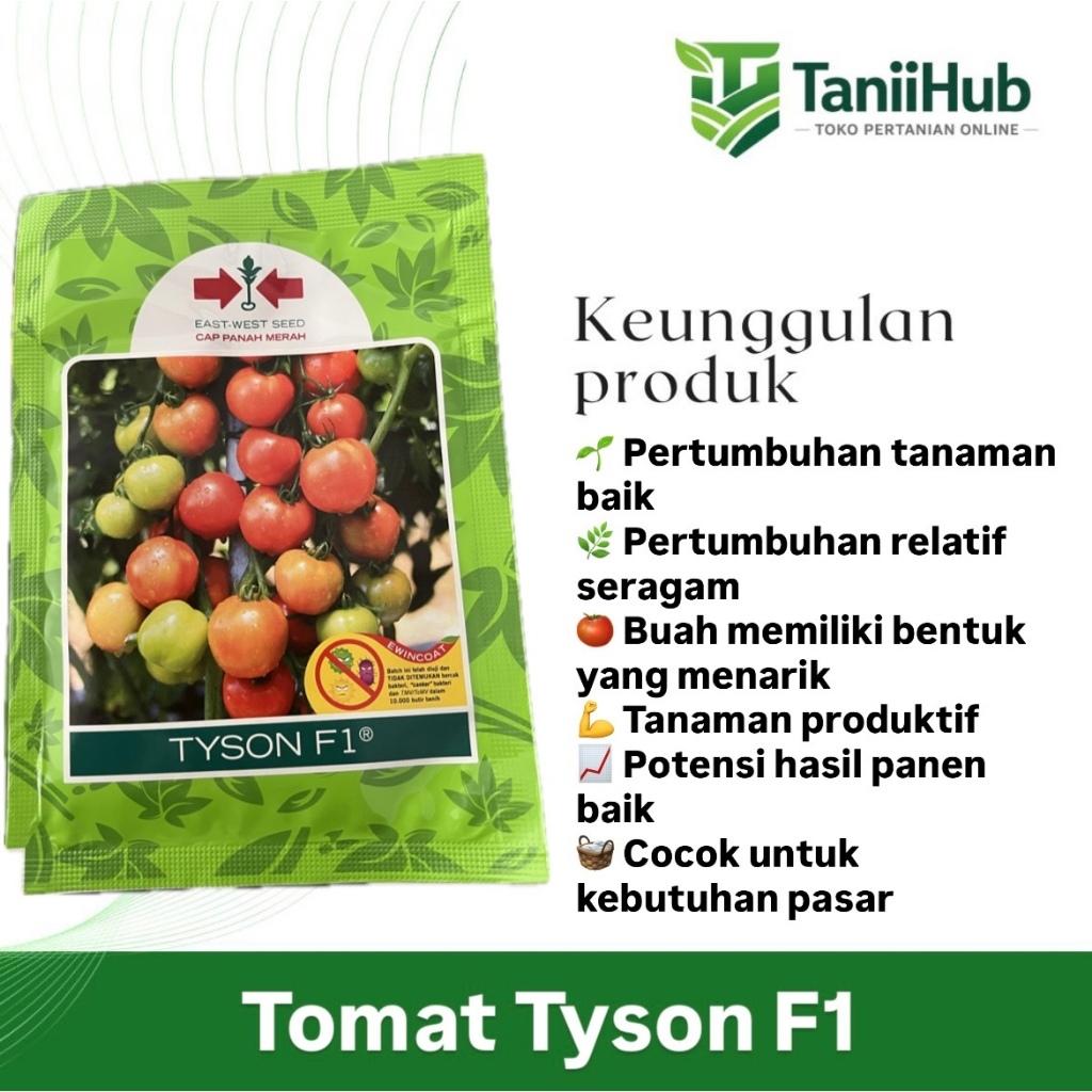 Benih Tomat Tyson F1 Cap Panah Merah