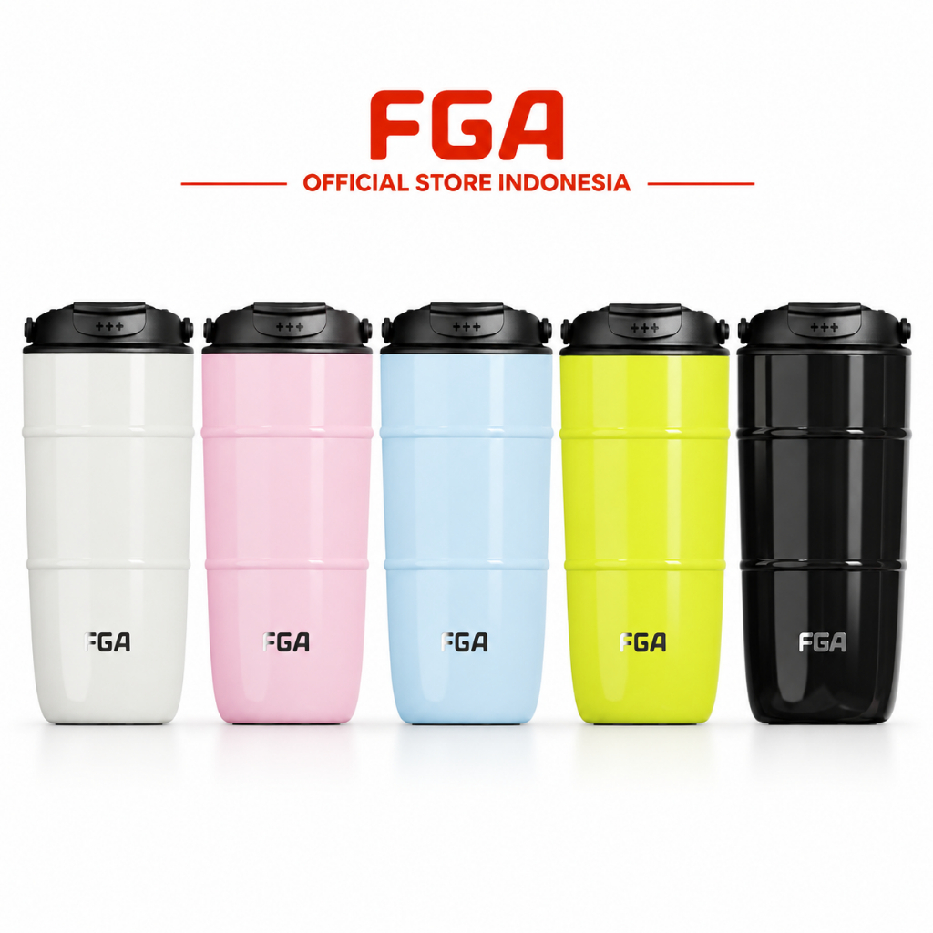 FGA Portable tumbler minum premium 490ml FGAS2609-490 tahan dingin 24 jam botol stainless 316L porta