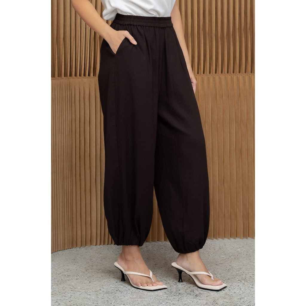 Kivee - Rocky Bloomer / Celana Linen Wanita