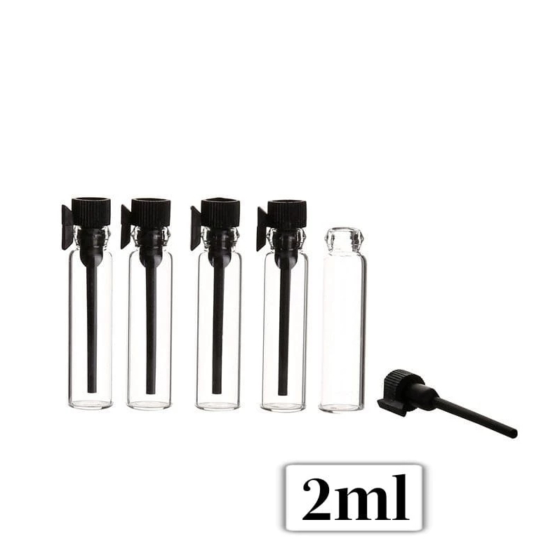 Botol Vial 2ml/Botol Tester/Botol Vial Hitam Putih/Botol Parfum/Botol Sample/Vial Bottle/Botol Kaca/