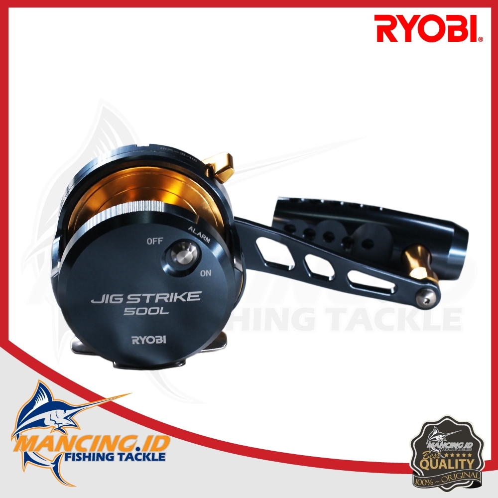 RYOBI JIG STRIKE Reel Pancing OH / Overhead Jigging Laut Dual Carbon Drag 30 KG Fishing Reel Salt Wa