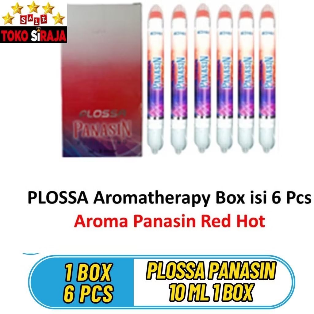 1 BOX PLOSSA RED HOT PANASIN 10ML ISI 6 PC / PLOSSA MERAH 10 ML PER BOK ISI 6 PCS