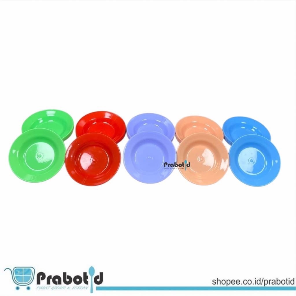 6PCS PIRING PLASTIK KECIL 5 INCH | PIRING MINI 5 INCH | PISIN KECIL | PIRING KECIL