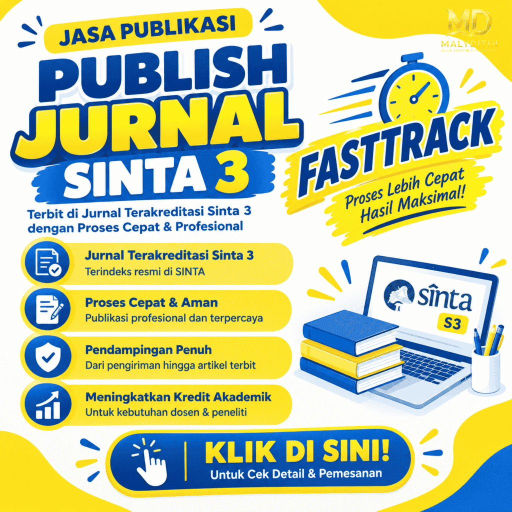 PUBLISH JURNAL SINTA 3 (JAMINAN TERBIT)