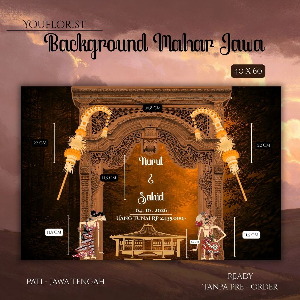 background mahar jawa