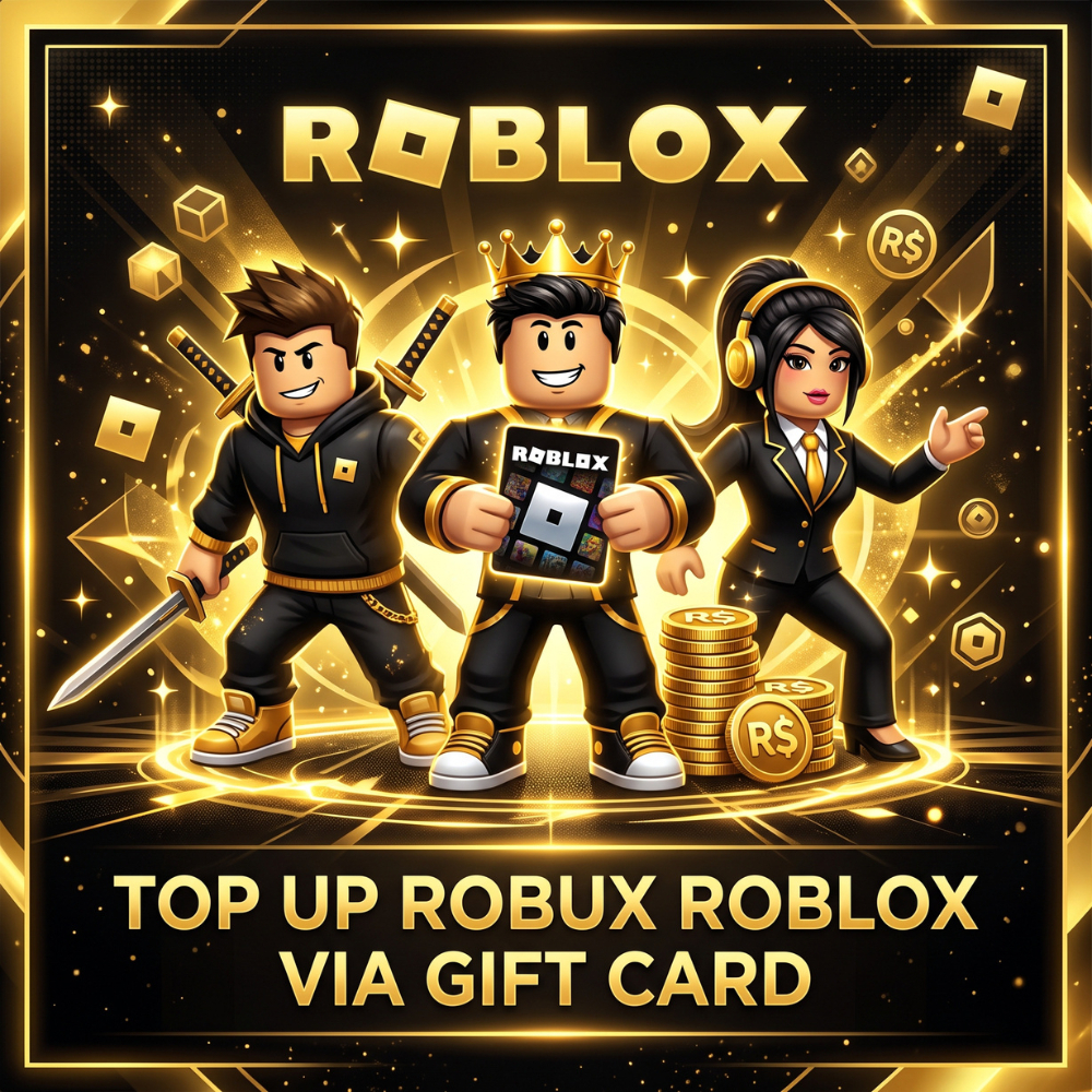 Kartu Roblox 200-1000 Robux GC - 1 Box Segel Original