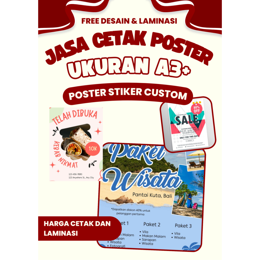 JASA CETAK STIKER KEMASAN DAN POSTER