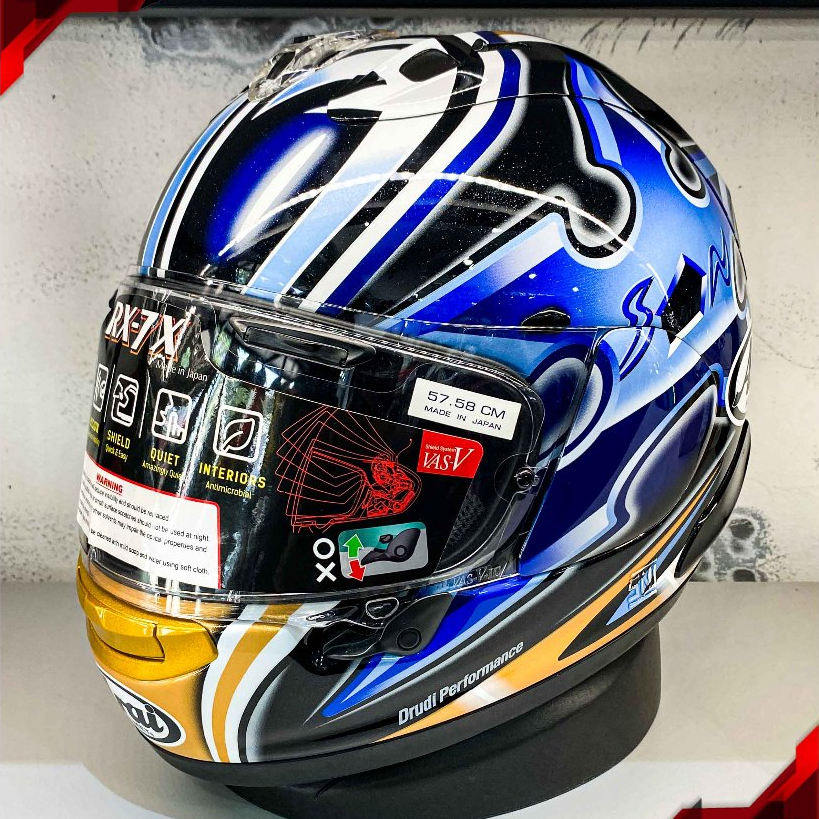 Helm Arai RX-7X Nakano Shuriken Gold Original Second 2nd Bekas RCX