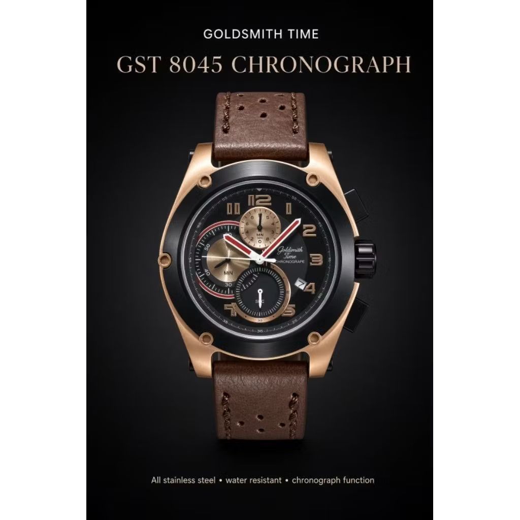 jam tangan pria Goldsmith time 8045