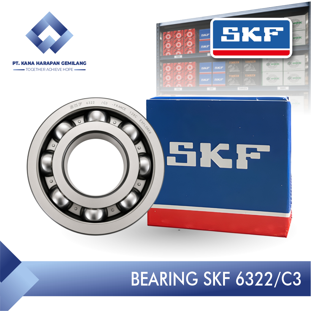 DEEP GROOVE BALL BEARING SKF 6322/C3