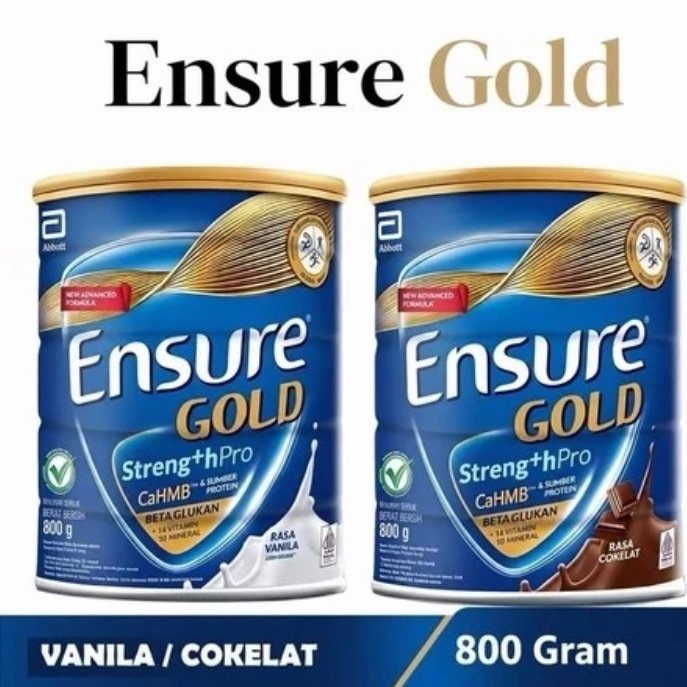 Ensure Gold Rasa Coklat vanila  800g - Nutrisi Dewasa & Lansia