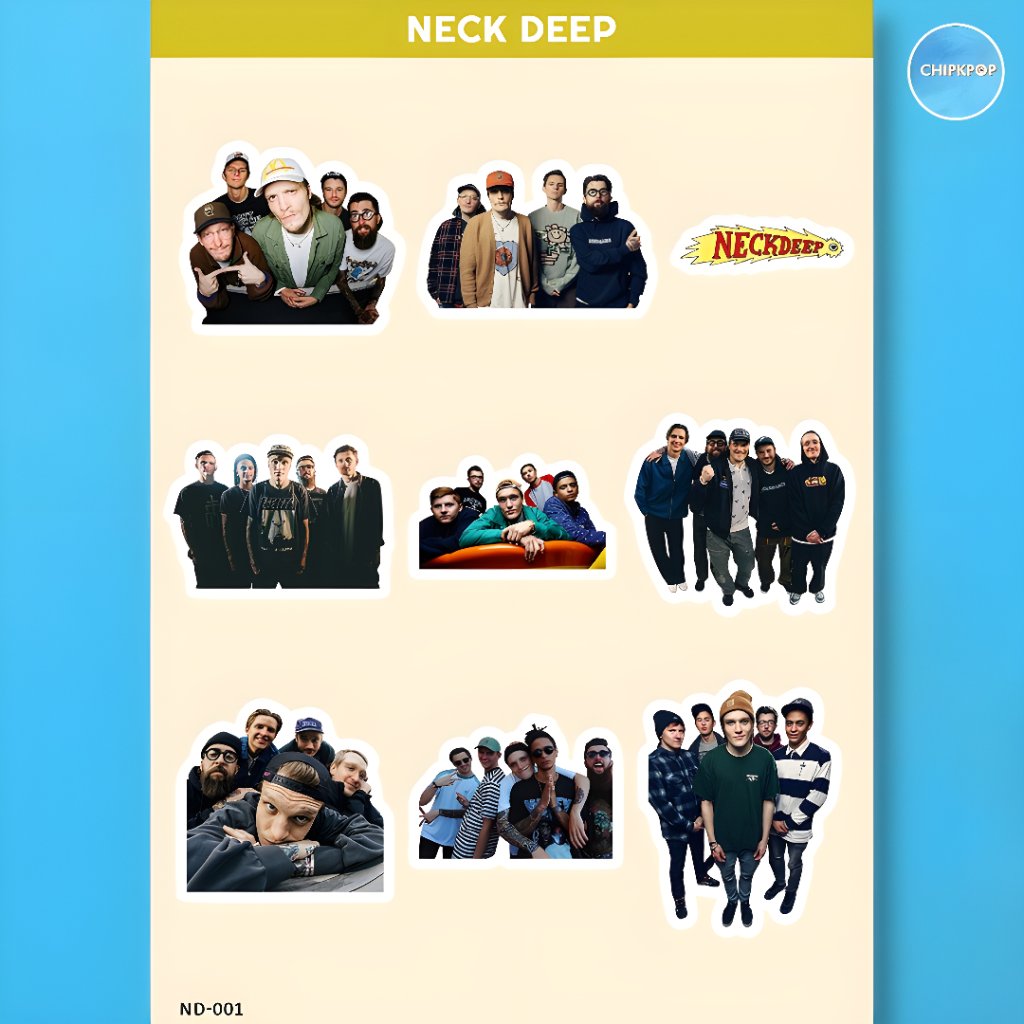 STICKER NECK DEEP WESTERN I NECK DEEP I NECK DEEP WESTERN I STICKER WESTERN I STICKER WESTERN NECK D