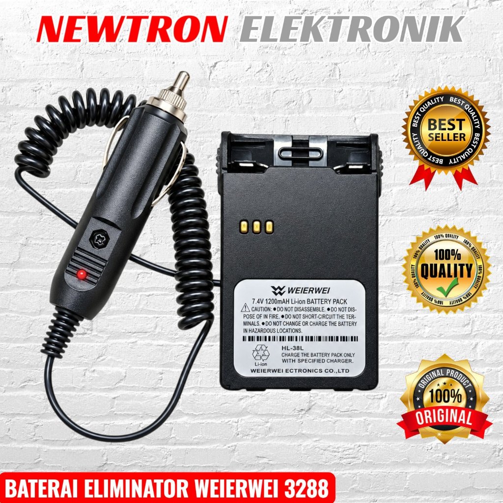 Baterai Eliminator HT Weierwei VEV 3288 3188 V16 3288S 3288D Rakitan Sendiri Compatible Teno TN322 F