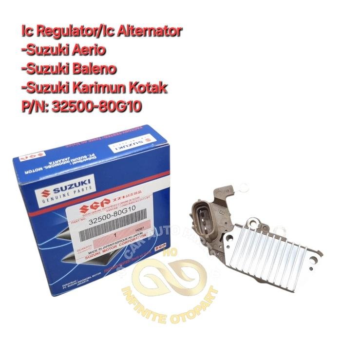 IC REGULATOR IC ALTERNATOR AERIO KARIMUN KOTAK SIRION 12VOLT KAKI 3 32500-80G10 SGP QUALITY