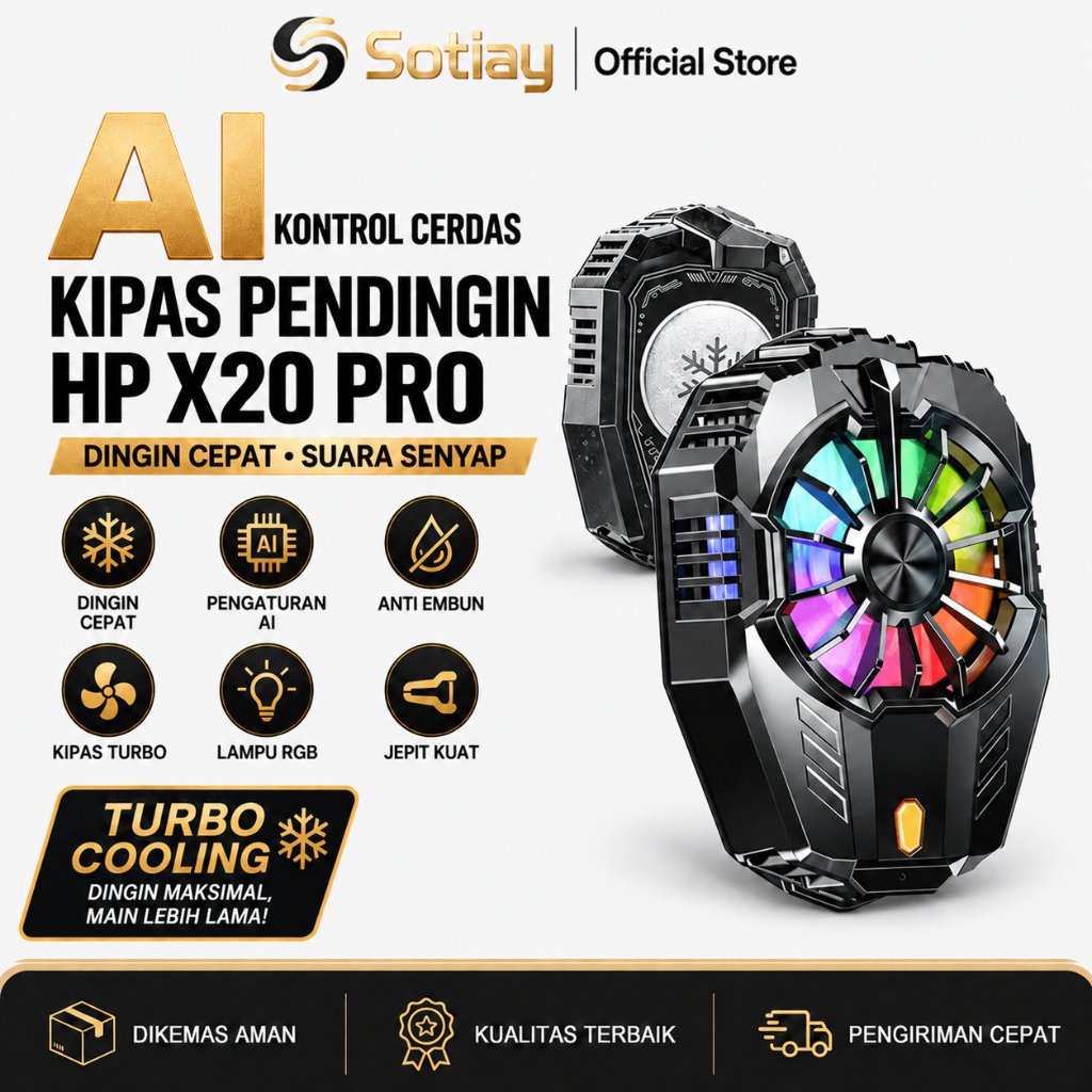Funcooler X20 Pro Fan Cooler Radiator Pendingin HP Cooling Fan Gaming