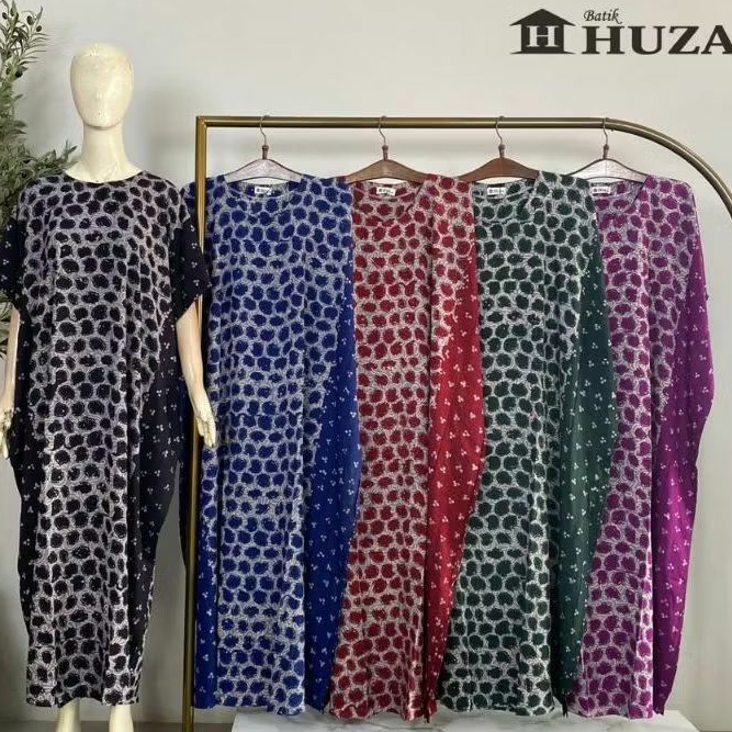Daster Huza Original Pekalongan (Ld144,Pb136) Longdress Lowo Kelelawar Kalong