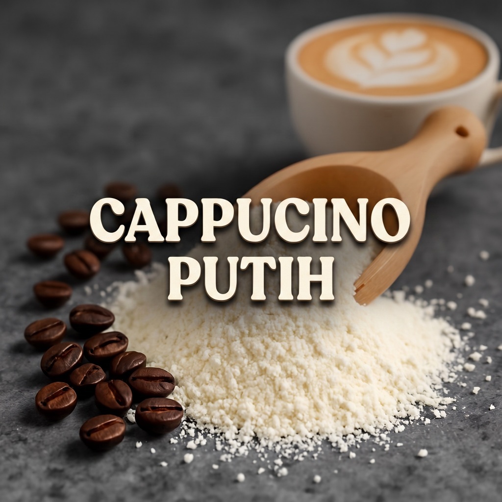 Bumbu Tabur Rasa Capucino Milk Putih 250gr Bubuk Minuman Cappucino Cincau 1/4Kg Capcin Murah Enak