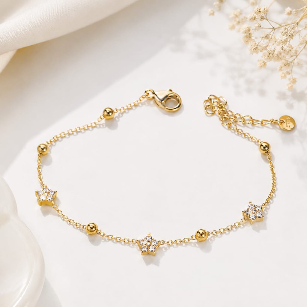 Gelang Titanium Bintang Minimalis Elegan