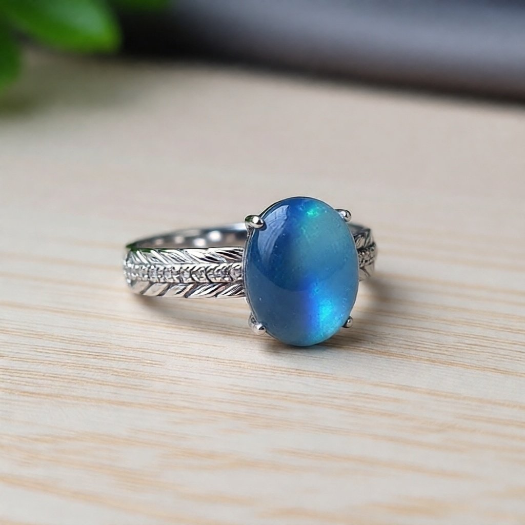 CINCIN SILVER AQUAMARINE