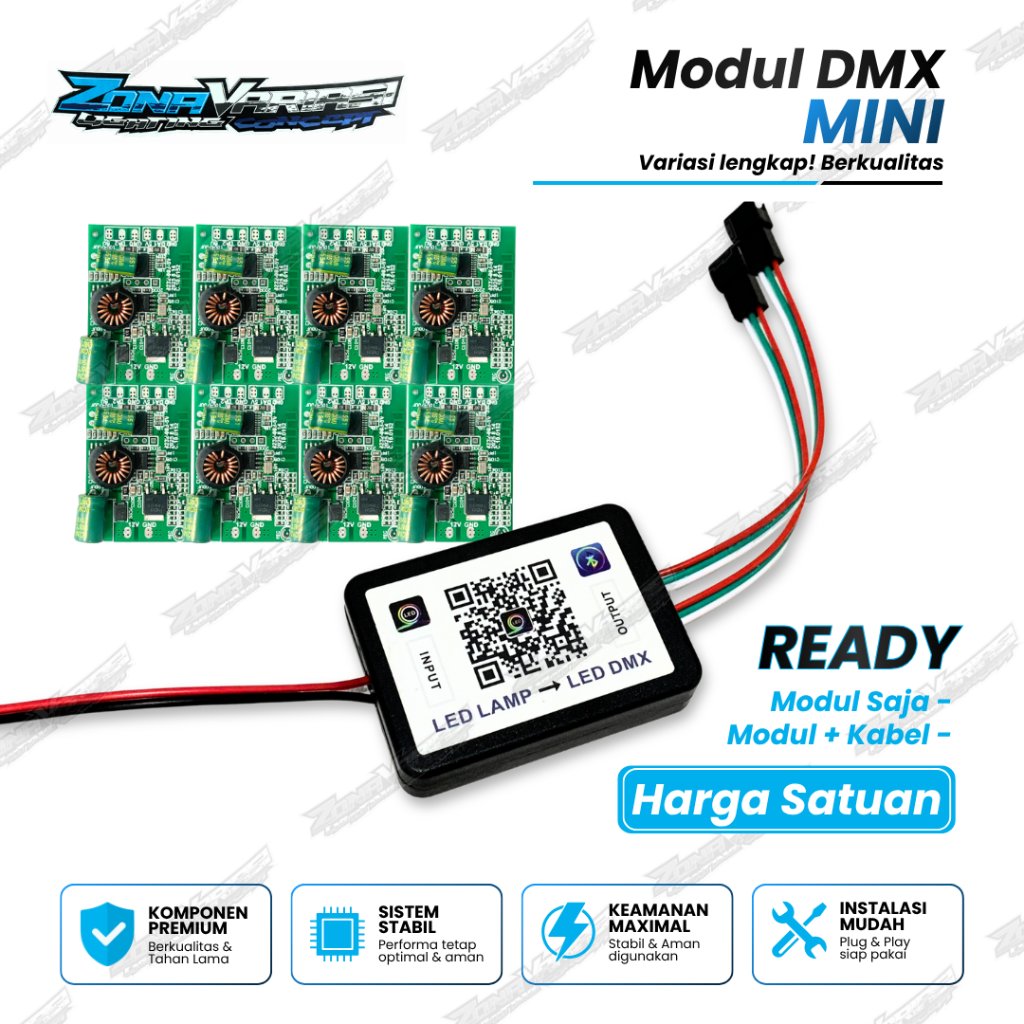 MODUL LED DMX MINI PCB MODUL ALIS LED KOLONG