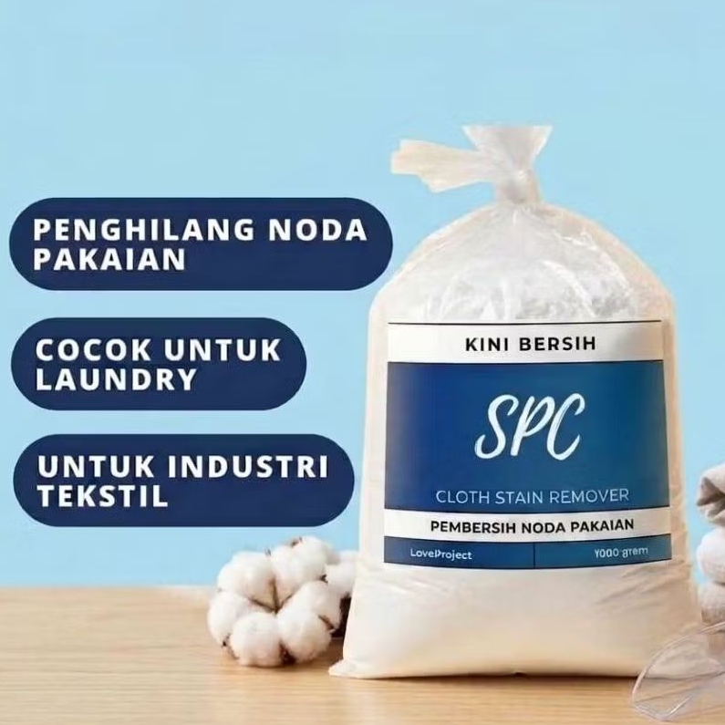 SPC 1 kg- cloth stain remover pembersih noda pakaian membandel  1kg