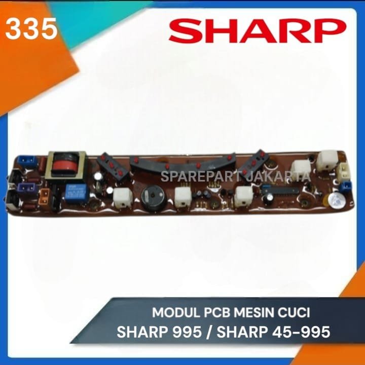 Modul pcb mesin cuci sharp 995 / sharp 45-995 W-335