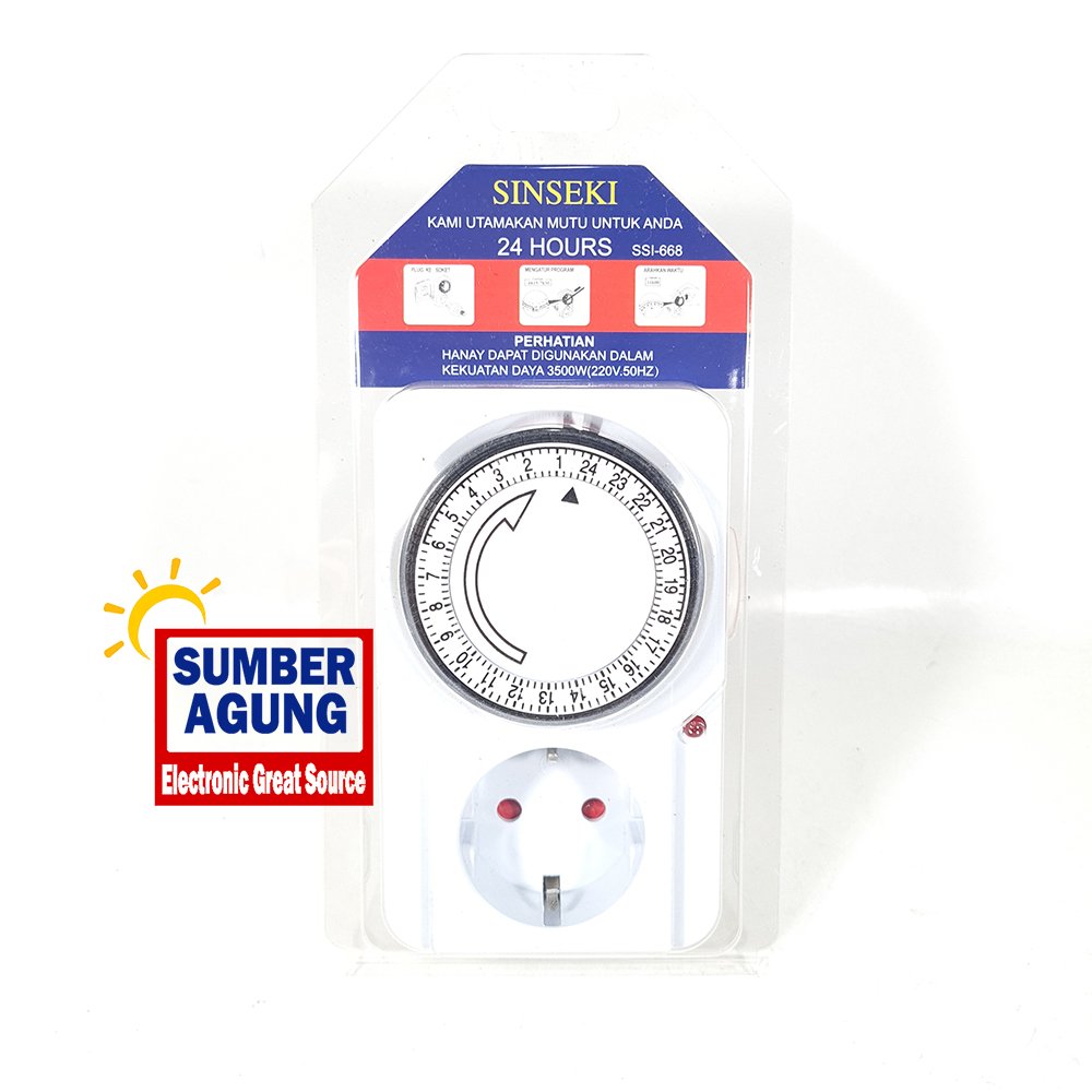 Sinseki Timer Manual 24 Jam SSI668 Timer Listrik Manual Merk Sinseki