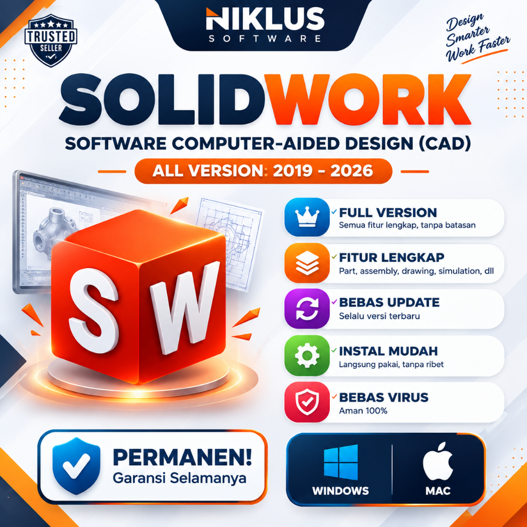 SolidWorks 2026 Full Version Original Lifetime + Panduan Instalasi (WIN)
