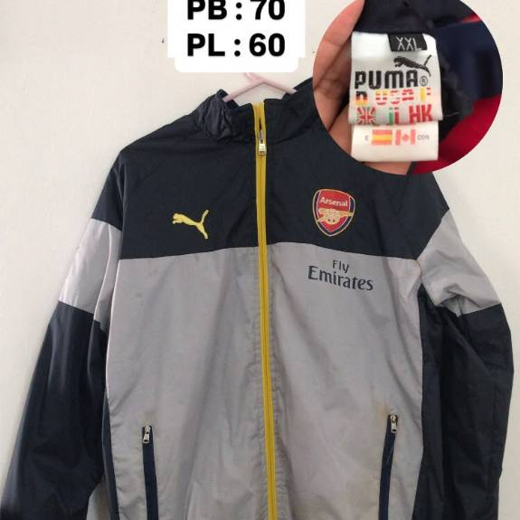 [PRELOVED] Jaket Pria Original Big Size Respiro Greenlight Arsenal Juventus XXL XL