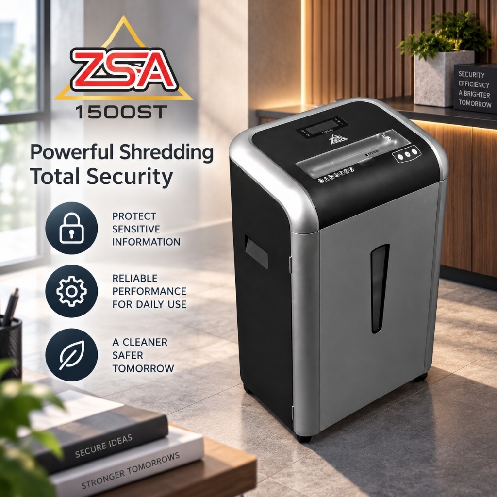 Mesin Penghancur Kertas ZSA 1500ST Penghancur Kertas ZSA 1500 ST Paper Shredder ZSA 1500ST 15 Lembar
