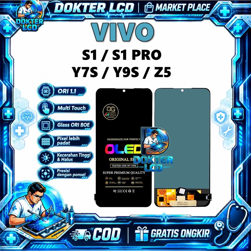 LCD TOUCHSCREEN VIVO S1 / S1 PRO / Y7S / Y9S / Z5 ORI COPOTAN