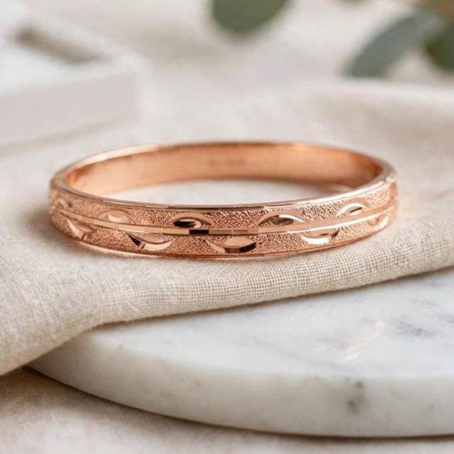 Gelang Xuping asli Polos Gelang tangan wanita Dewasa model vintage klasik abadi awet tahanlama warna