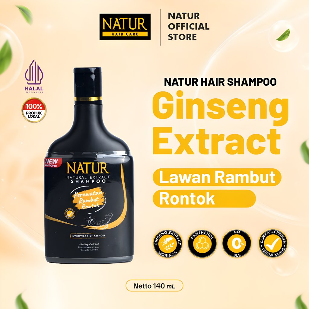Natur Ginseng Perawatan Rambut Rontok 140 ML
