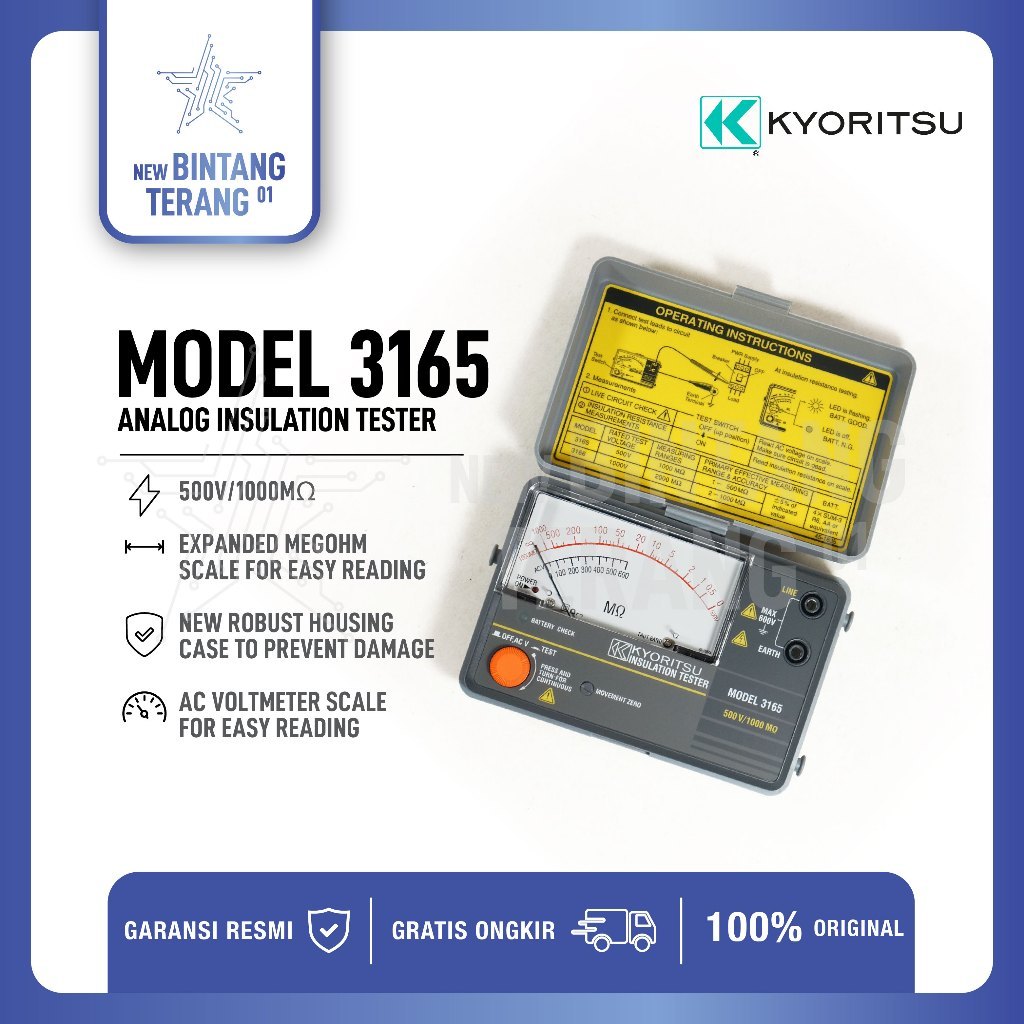 Kyoritsu 3165 Analog Insulation Tester