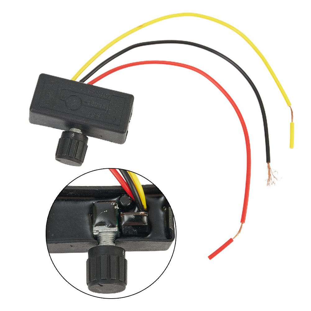 Potensio Dimmer DC Waterproof Speed Control Water Pump Dinamo LED Suhu 12V