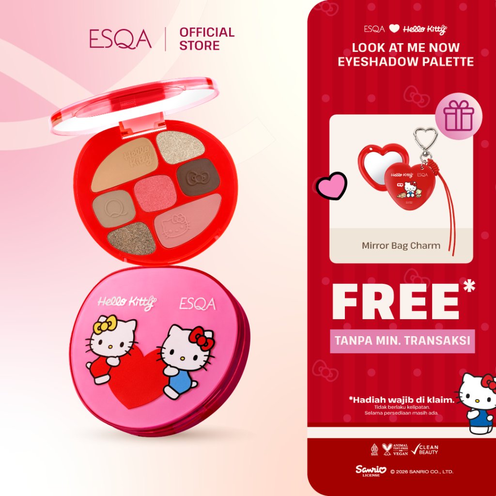 ESQA x Hello Kitty Look at Me Eyeshadow Palette