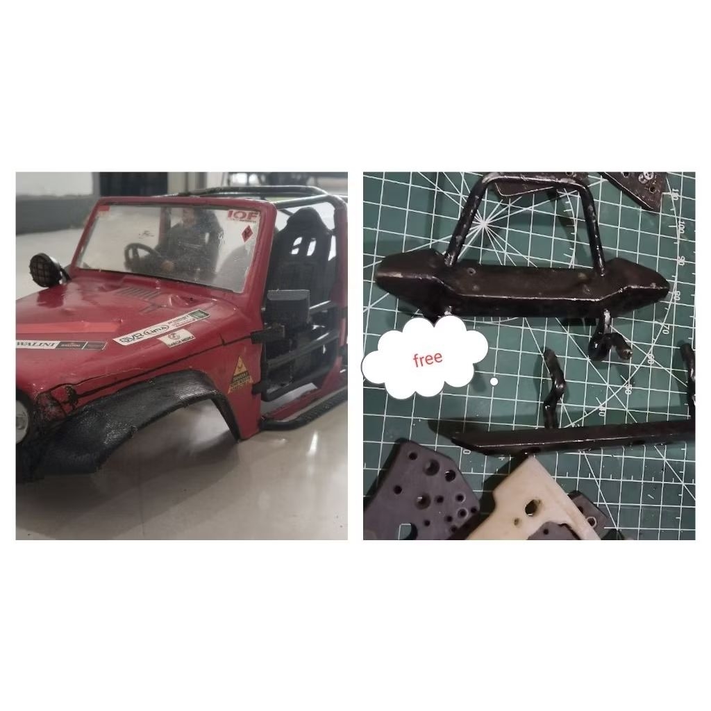 Body Lexan RC 1/10 Rubicon semi Tumbular WB 313