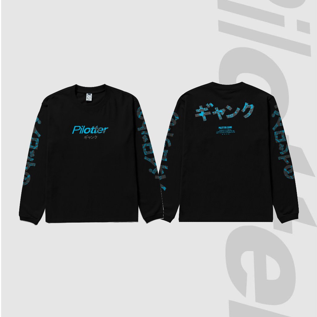 KAOS PILOTTER JAPANESE ORIGINAL FREE STIKER LENGAN PANJANG