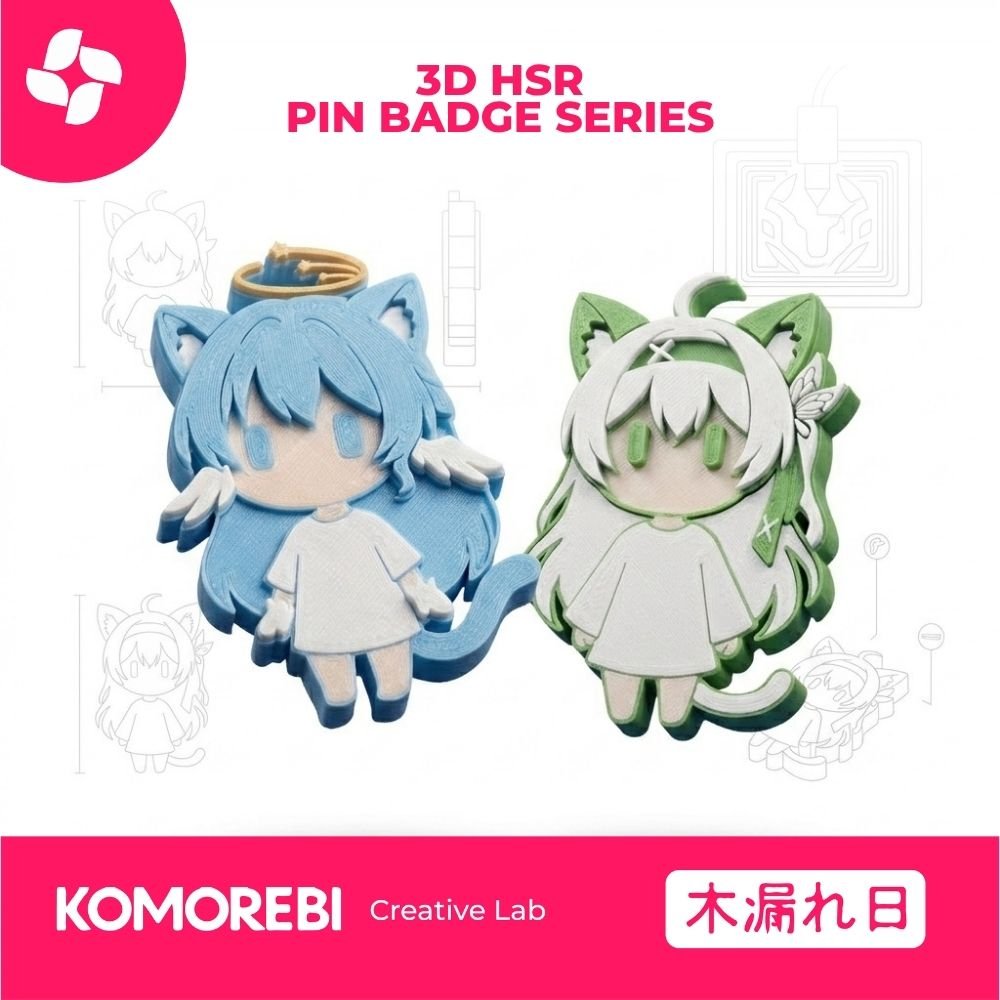 Pin Badge HSR Robin Firefly Cebol Chibi Aksesoris Tas Baju Topi Aesthetic Kawaii Komorebi Creative L