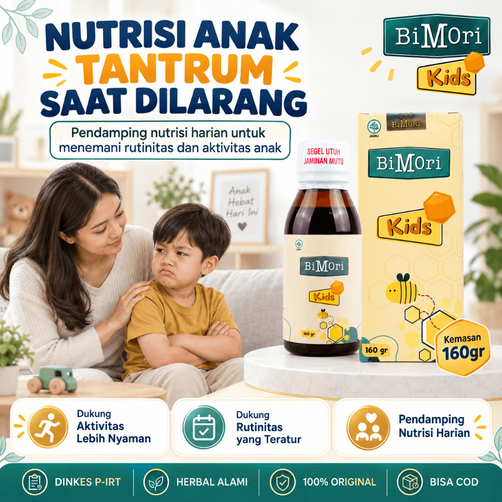 Bimori Kids 160gr Nutrisi Anak Tantrum Saat Dilarang Sulit Menerima Penolakan