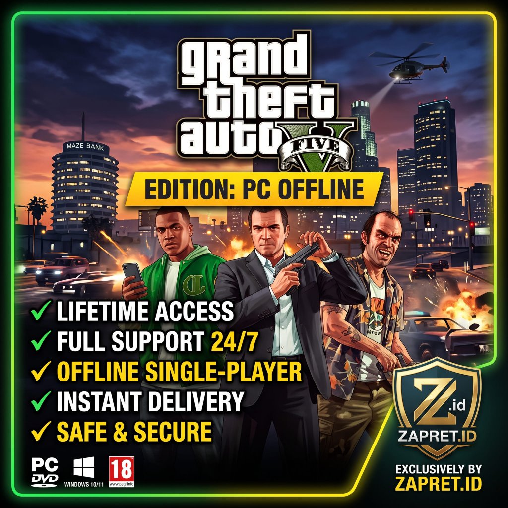GRAND THEFT AUTO V GTA 5 PC ORIGINAL OFFLINE UPDATE 2026