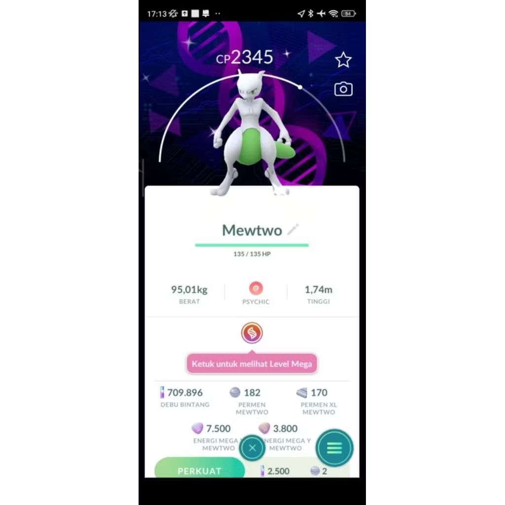 Shiny Background Mewtwo DNA - Road Of Legend