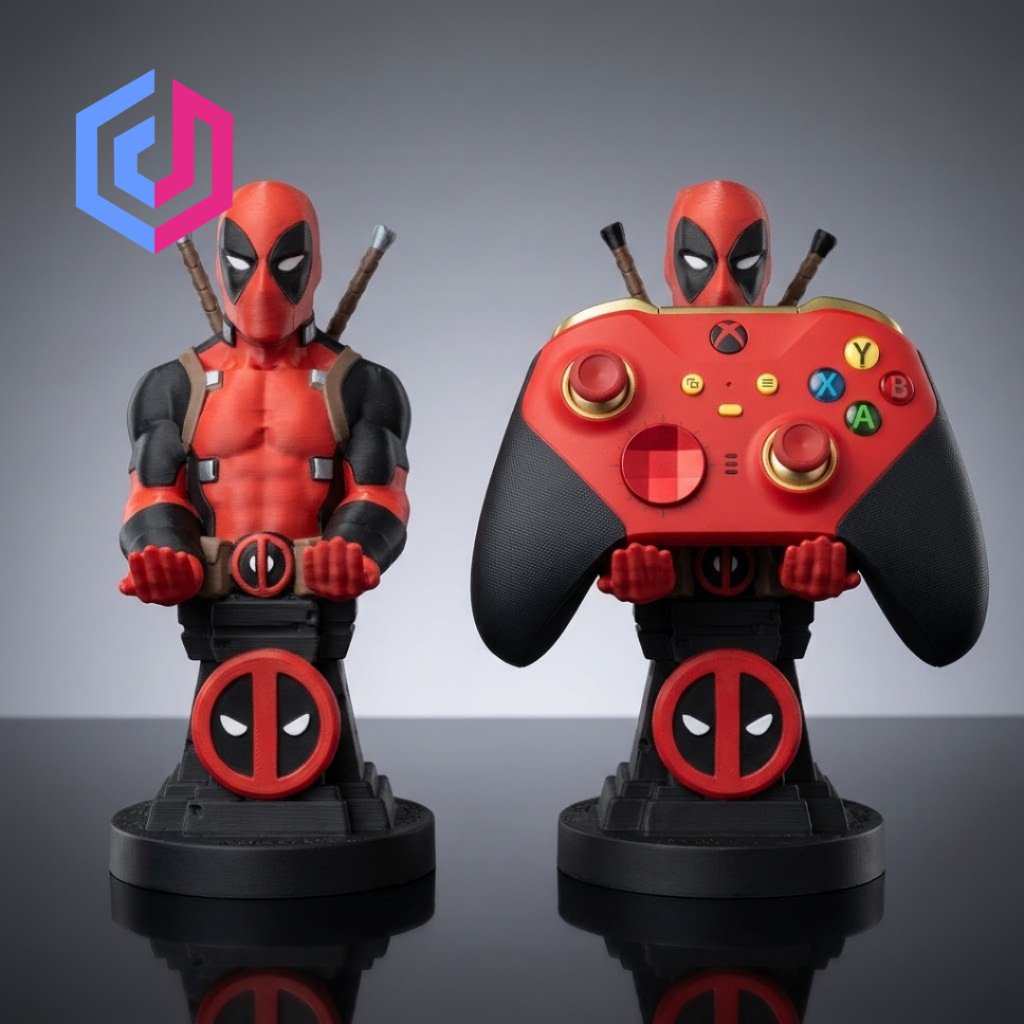 Deadpool Controller Stand / Holder Stik PS4 PS5 Xbox - Pajangan Meja Gaming Karakter Marvel