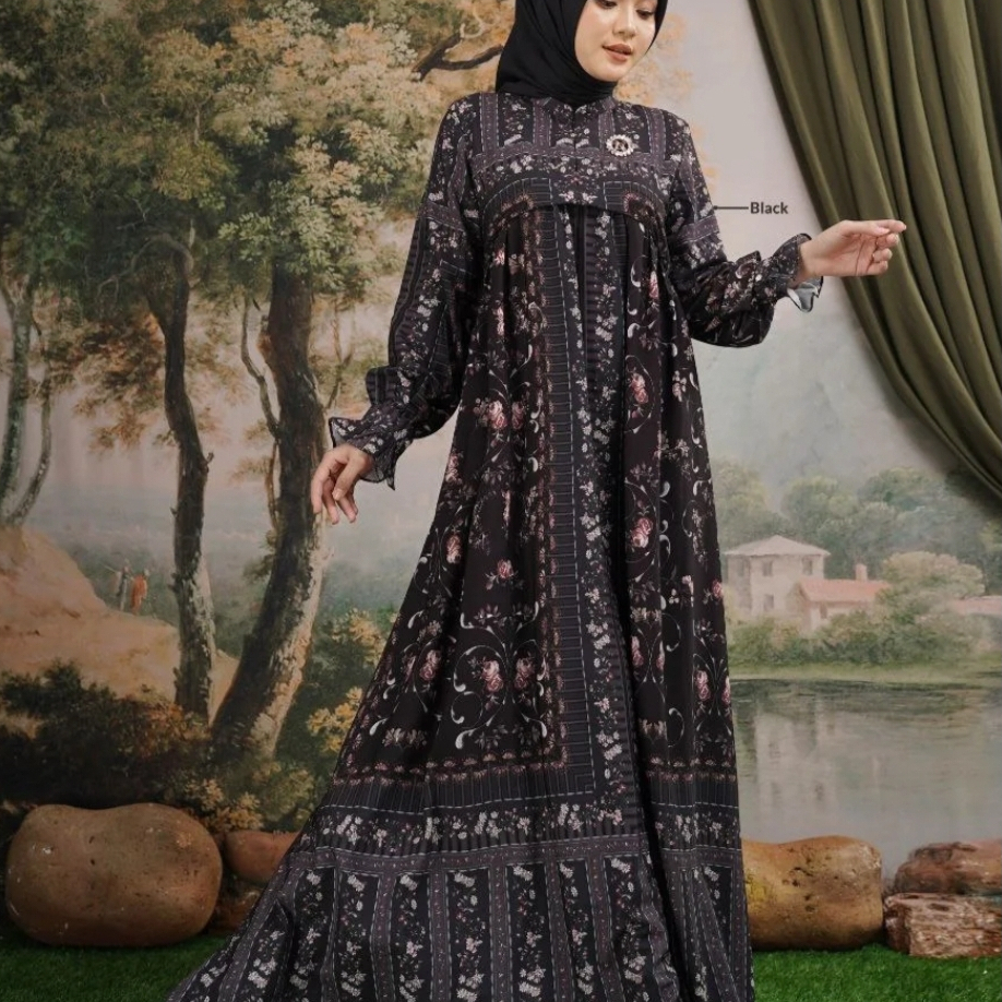 VELOVVE DRESS-ORI NADHEERA LUXURY-GAMIS WANITA-BAHAN CALISTA SILK-GAMIS KONDANGAN MEWAH-