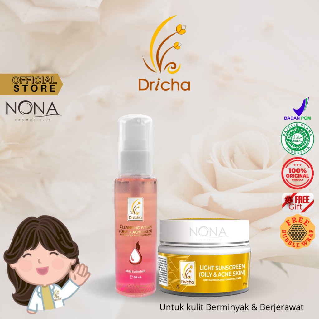 BUNDLING DRICHA LIGHT SUNSCREEN + CLEANSING WASH