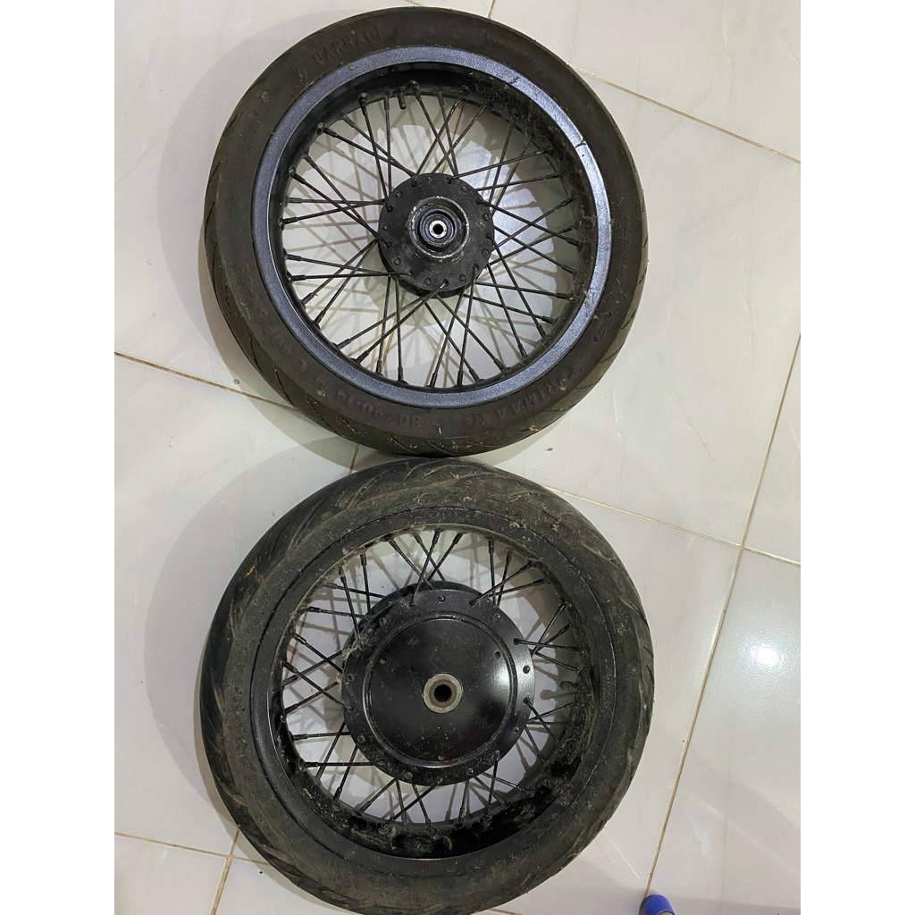 Velg V rossi Jari jari ring 14 tapak lebar