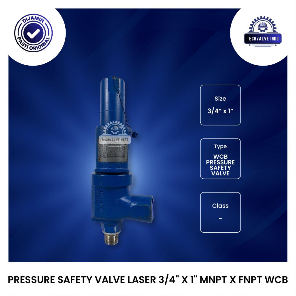 PRESSURE SAFETY VALVE LESER 3/4" X 1" MNPT X FNPT WCB